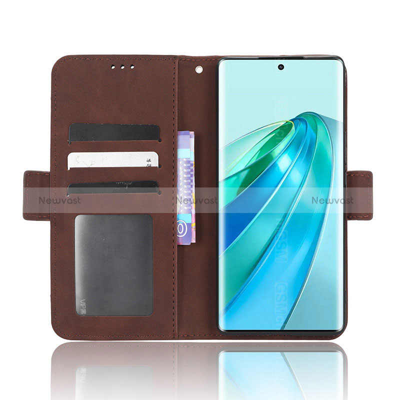 Leather Case Stands Flip Cover Holder BY6 for Huawei Honor X9a 5G