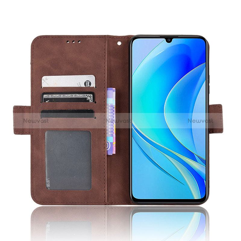 Leather Case Stands Flip Cover Holder BY6 for Huawei Nova Y70 Plus