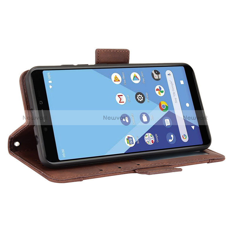 Leather Case Stands Flip Cover Holder BY6 for Wiko Y51