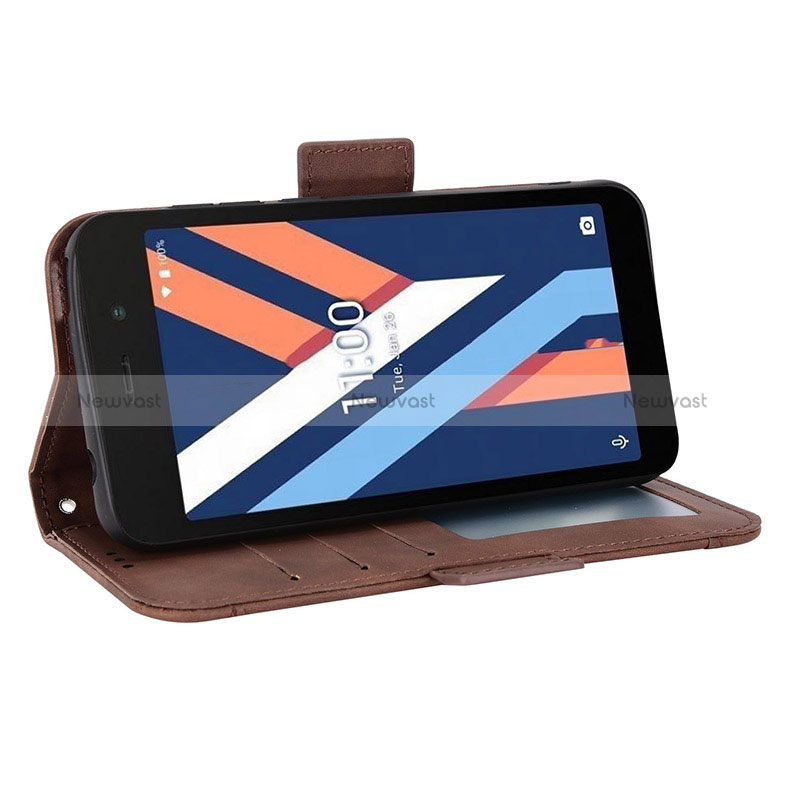 Leather Case Stands Flip Cover Holder BY6 for Wiko Y52