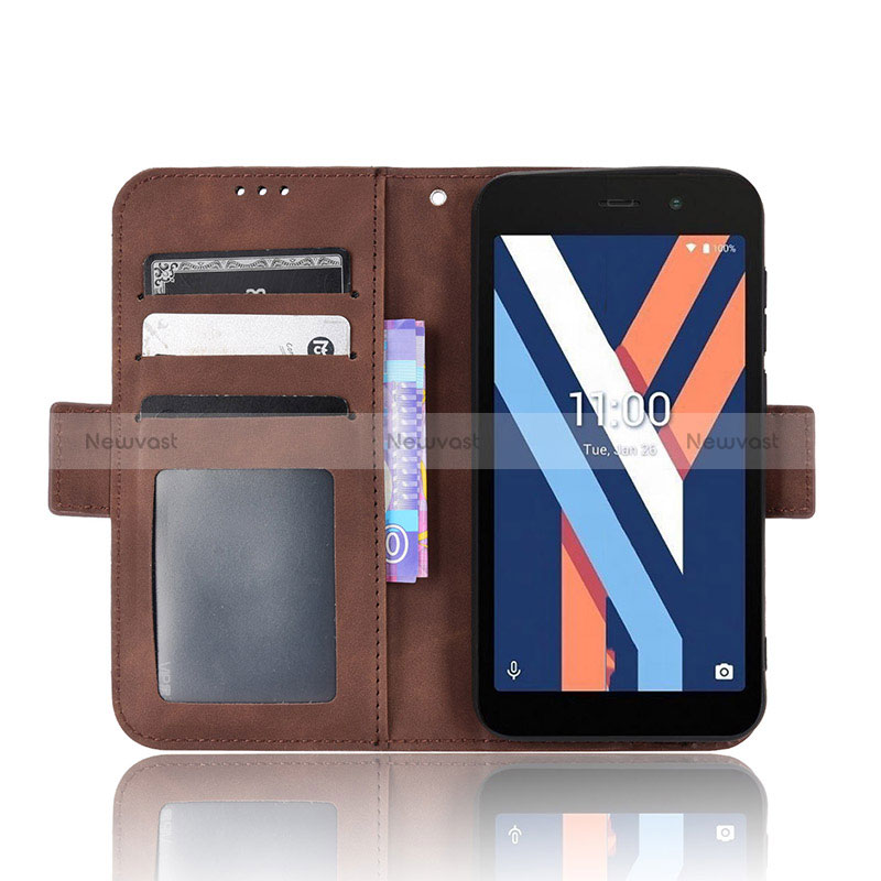 Leather Case Stands Flip Cover Holder BY6 for Wiko Y52