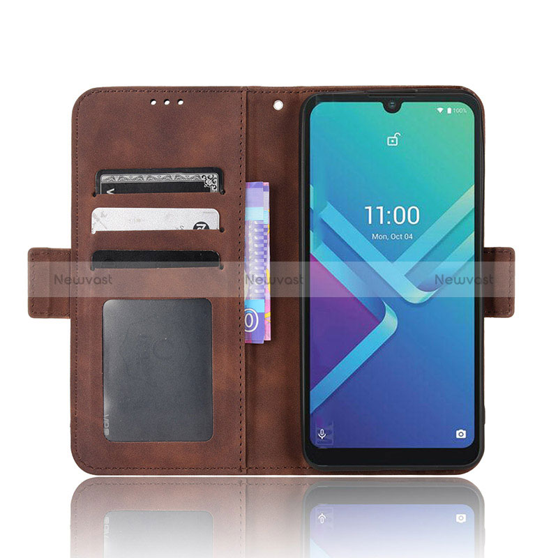 Leather Case Stands Flip Cover Holder BY6 for Wiko Y82