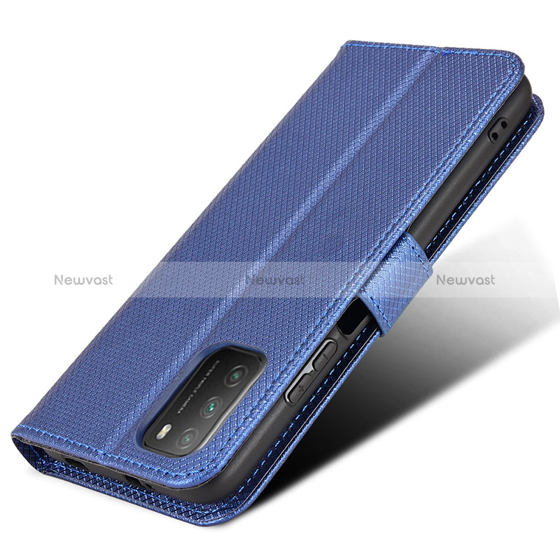 Leather Case Stands Flip Cover Holder BY6 for Xiaomi Poco M3