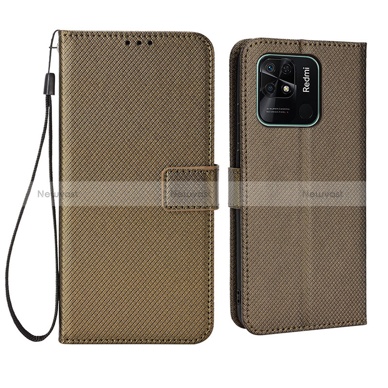 Leather Case Stands Flip Cover Holder BY6 for Xiaomi Redmi 10 Power