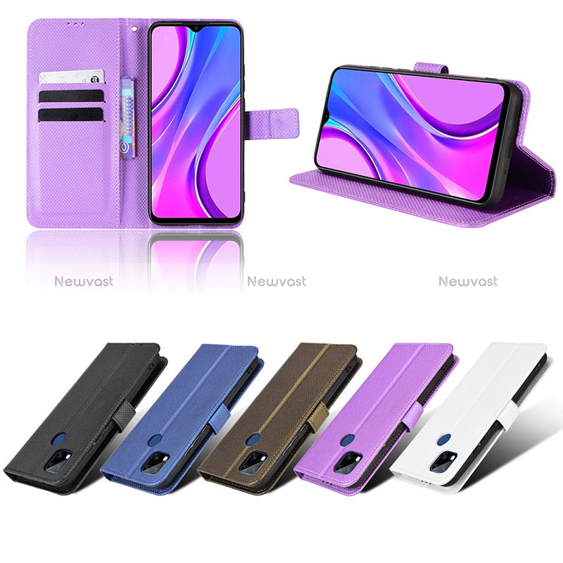 Leather Case Stands Flip Cover Holder BY6 for Xiaomi Redmi 9C NFC