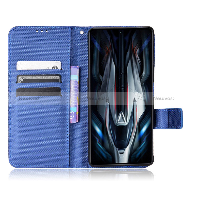 Leather Case Stands Flip Cover Holder BY6 for Xiaomi Redmi K50 Gaming AMG F1 5G