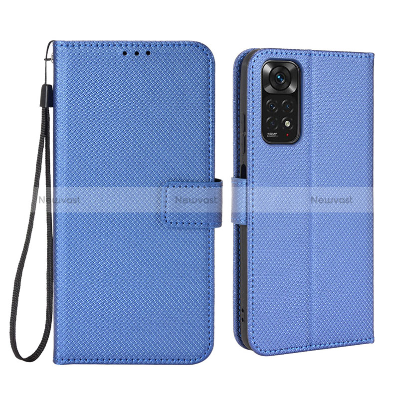 Leather Case Stands Flip Cover Holder BY6 for Xiaomi Redmi Note 11 4G (2022)