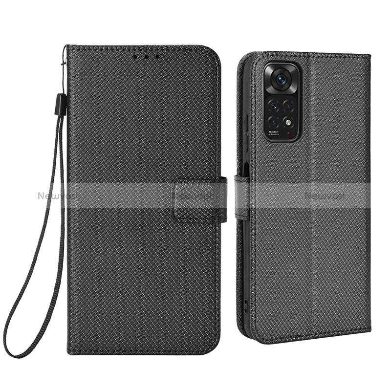 Leather Case Stands Flip Cover Holder BY6 for Xiaomi Redmi Note 11 4G (2022)