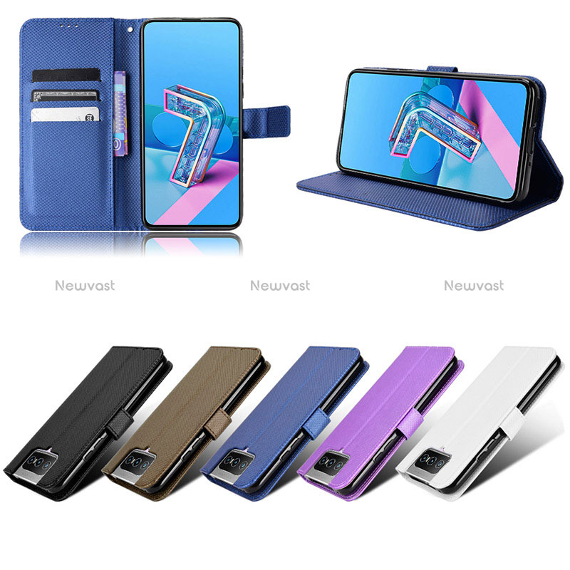 Leather Case Stands Flip Cover Holder BY7 for Asus ZenFone 8 Flip ZS672KS