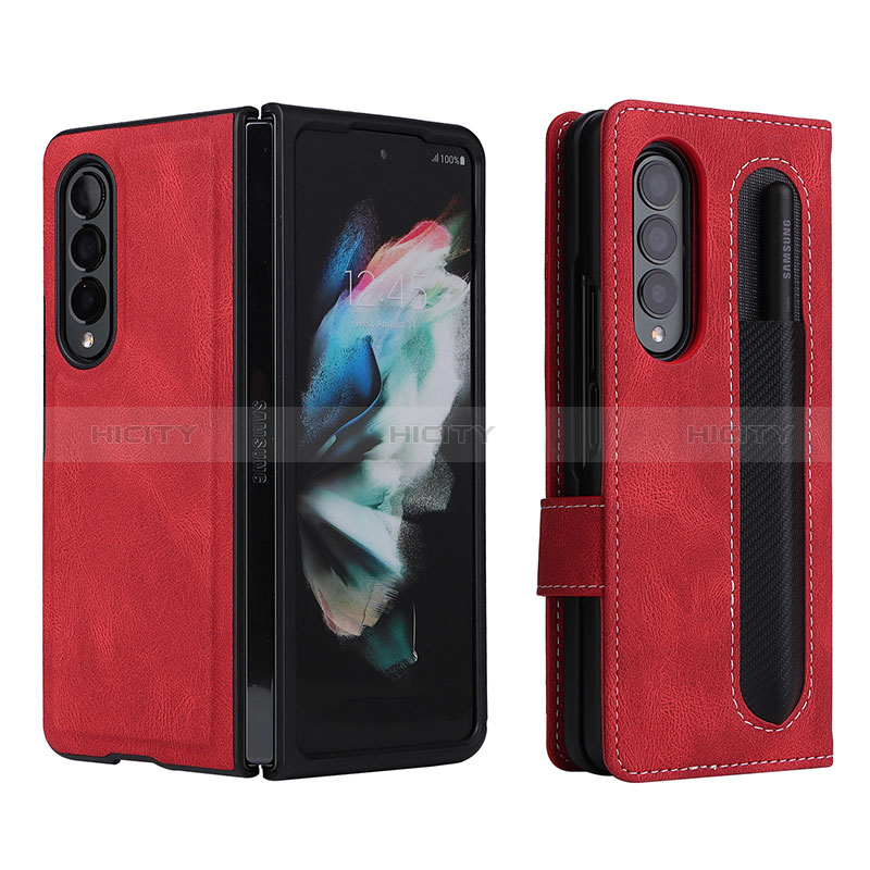 Leather Case Stands Flip Cover Holder BY7 for Samsung Galaxy Z Fold4 5G