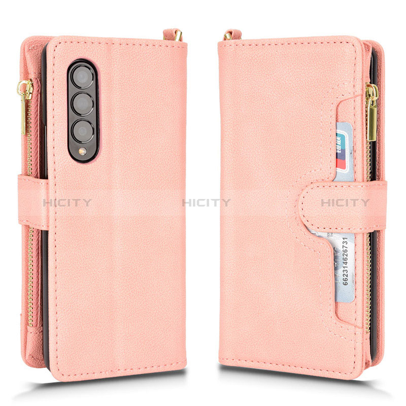 Leather Case Stands Flip Cover Holder BY8 for Samsung Galaxy Z Fold4 5G