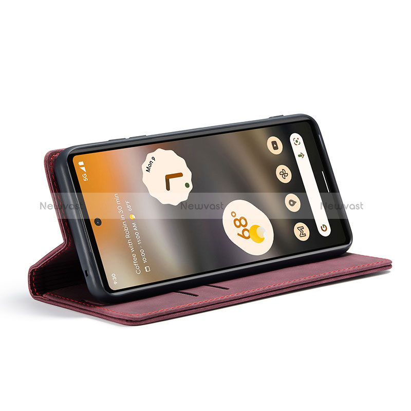 Leather Case Stands Flip Cover Holder C01S for Google Pixel 6a 5G