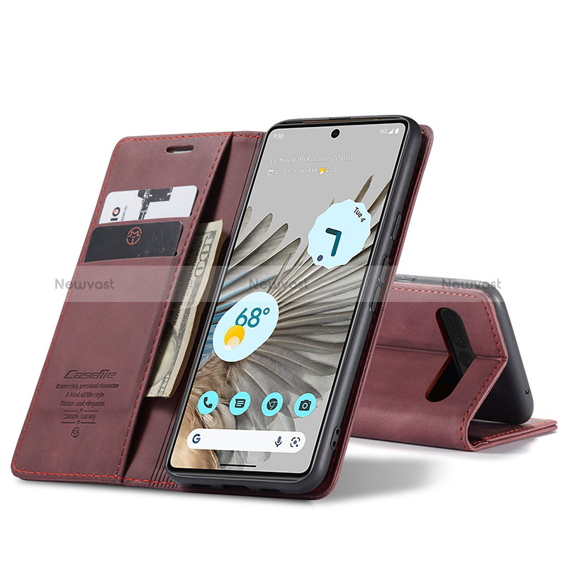 Leather Case Stands Flip Cover Holder C01S for Google Pixel 7 Pro 5G