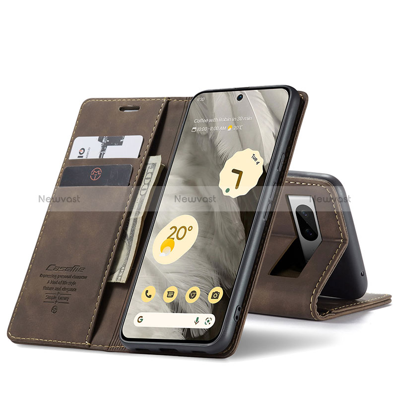 Leather Case Stands Flip Cover Holder C01S for Google Pixel 8 5G