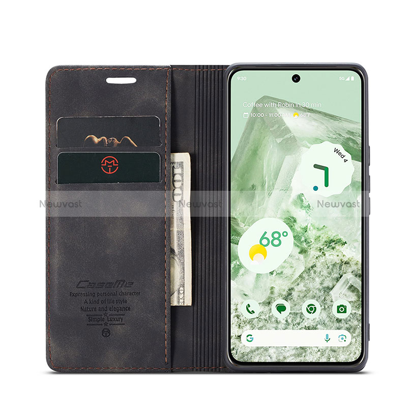 Leather Case Stands Flip Cover Holder C01S for Google Pixel 8a 5G