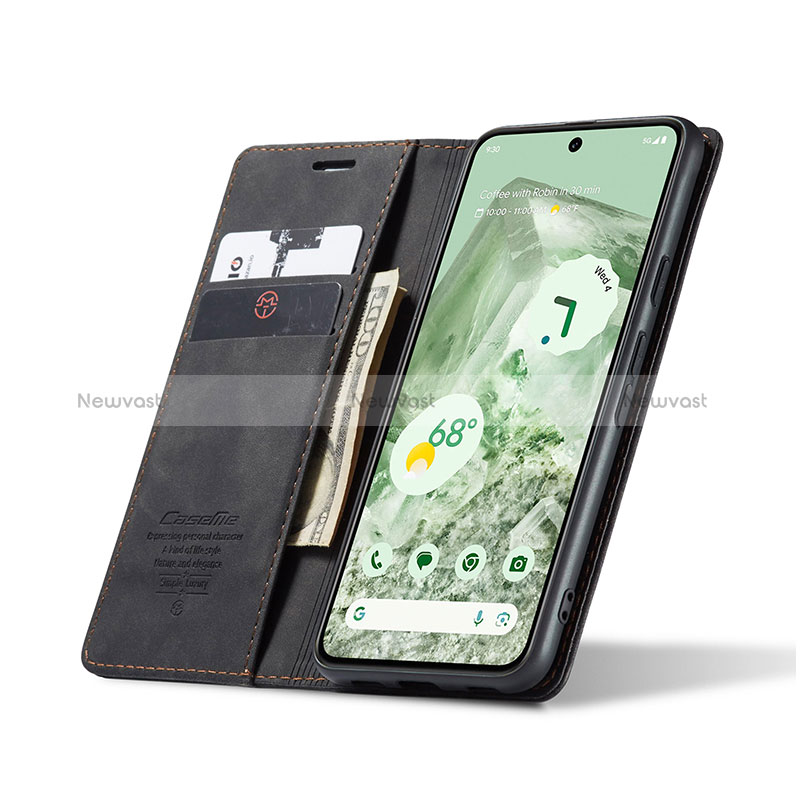 Leather Case Stands Flip Cover Holder C01S for Google Pixel 8a 5G