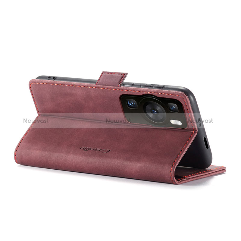 Leather Case Stands Flip Cover Holder C01S for Huawei P60