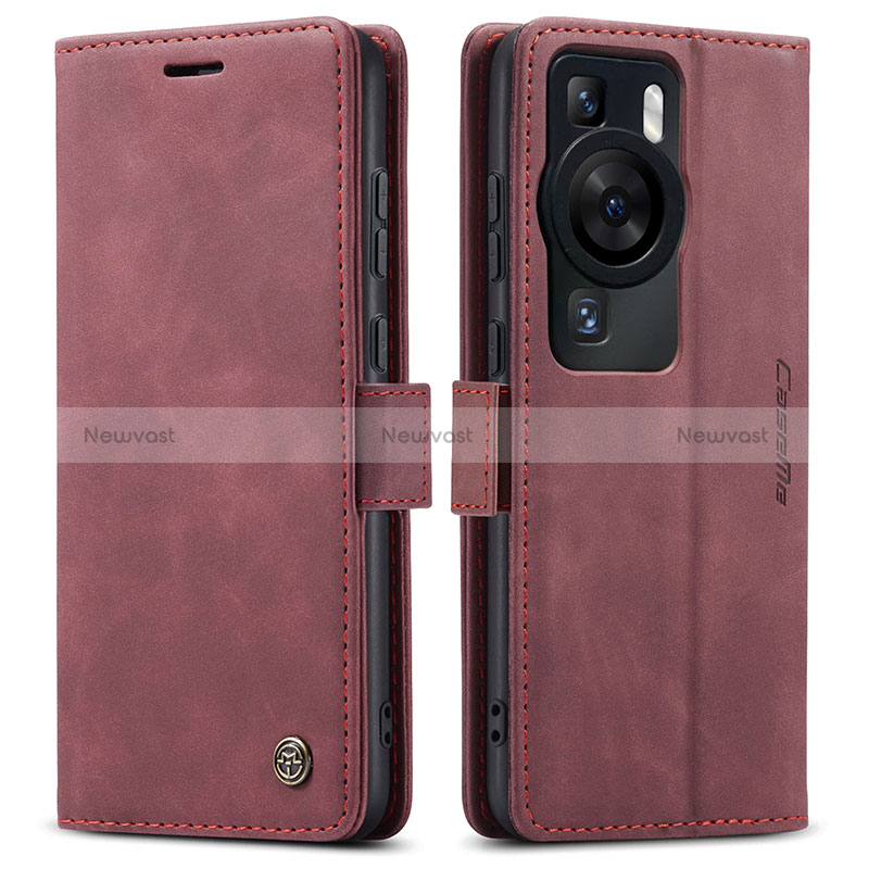 Leather Case Stands Flip Cover Holder C01S for Huawei P60 Pro