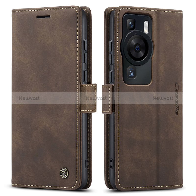 Leather Case Stands Flip Cover Holder C01S for Huawei P60 Pro