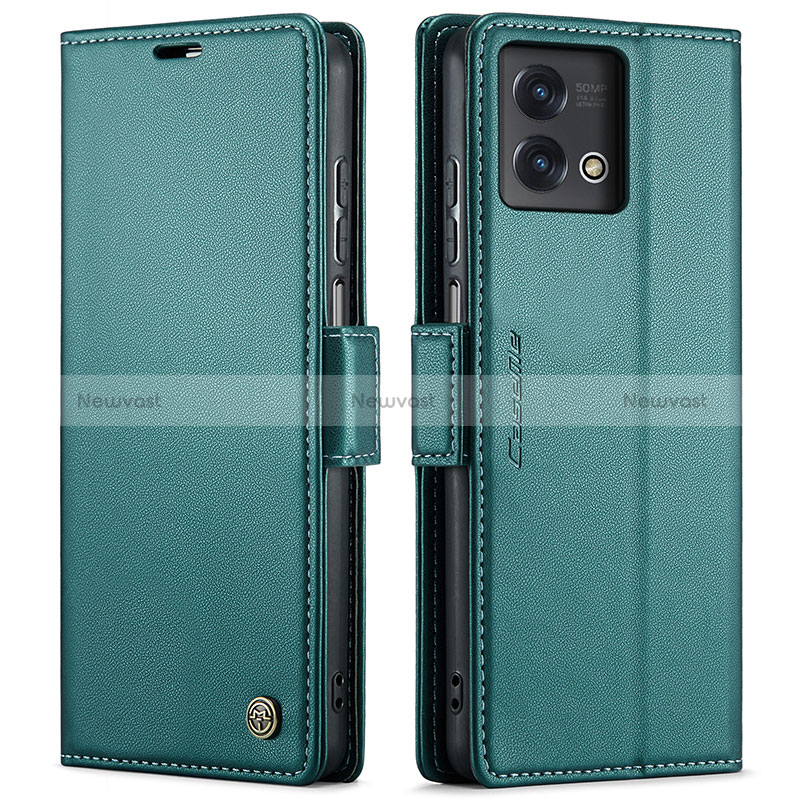 Leather Case Stands Flip Cover Holder C01S for Motorola Moto G Stylus (2023) 4G Green