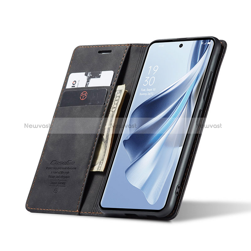 Leather Case Stands Flip Cover Holder C01S for Oppo Reno10 5G