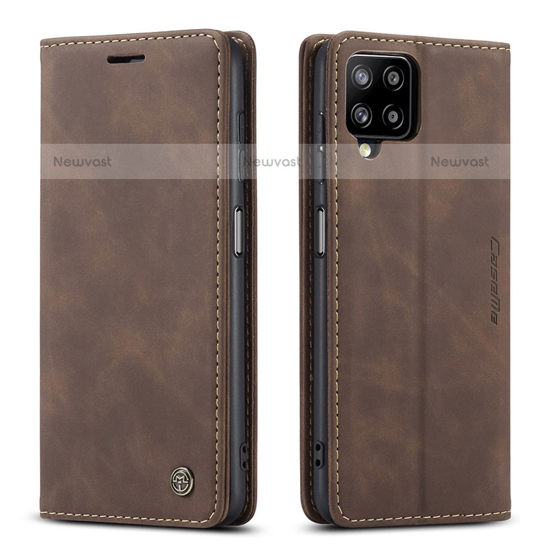Leather Case Stands Flip Cover Holder C01S for Samsung Galaxy A12