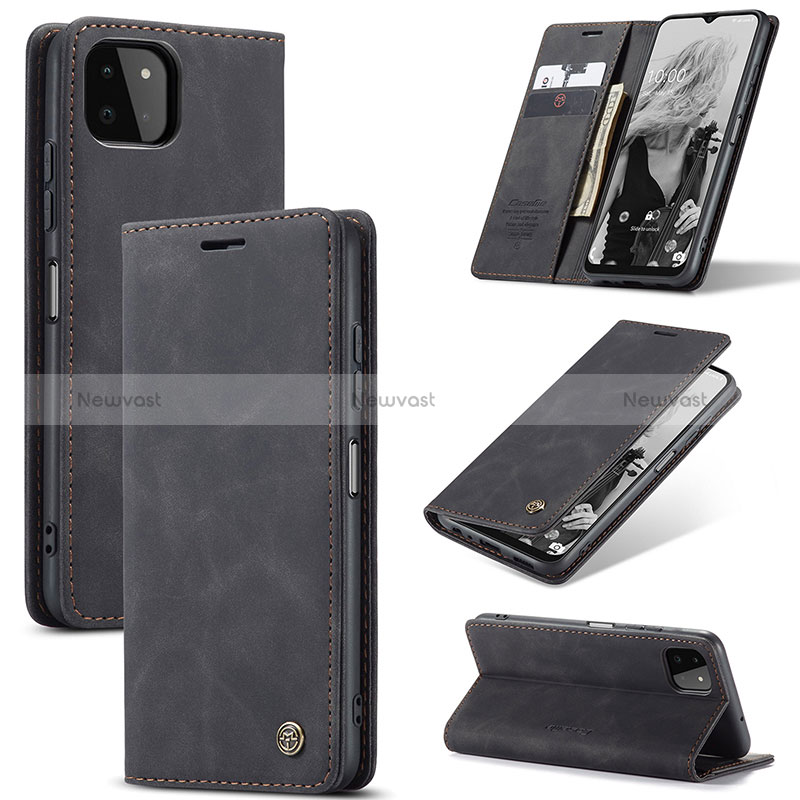 Leather Case Stands Flip Cover Holder C01S for Samsung Galaxy A22 5G