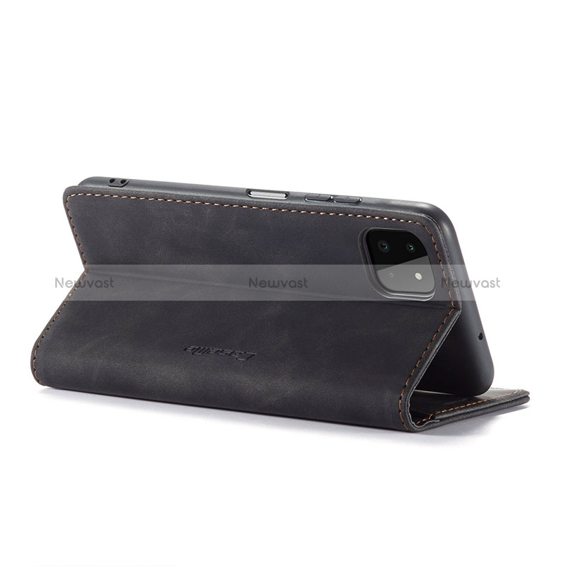 Leather Case Stands Flip Cover Holder C01S for Samsung Galaxy A22 5G