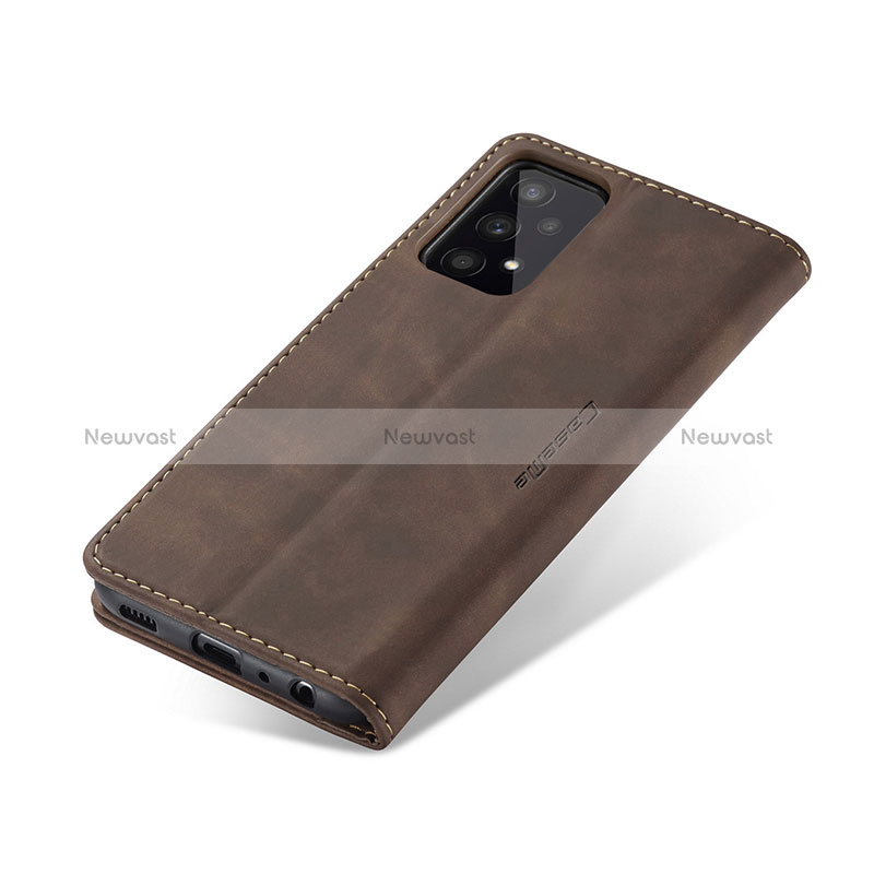 Leather Case Stands Flip Cover Holder C01S for Samsung Galaxy A32 5G