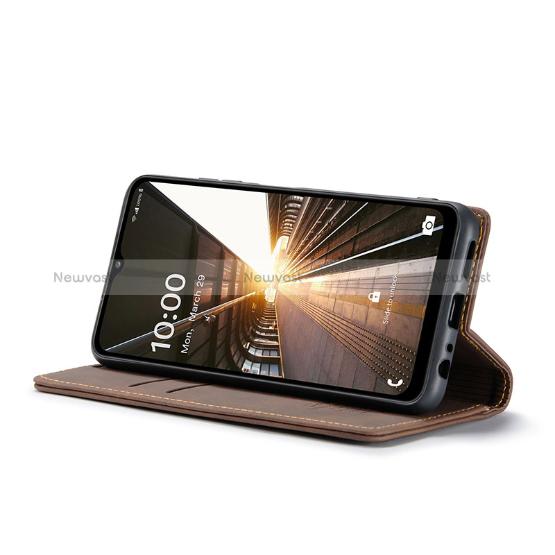 Leather Case Stands Flip Cover Holder C01S for Samsung Galaxy A32 5G