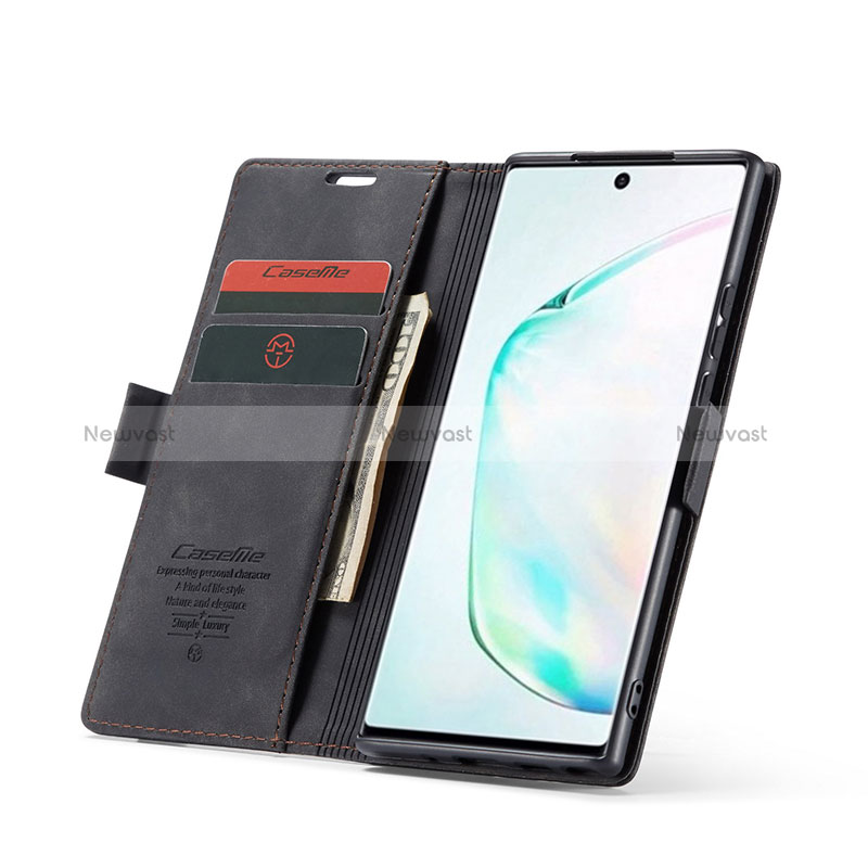 Leather Case Stands Flip Cover Holder C01S for Samsung Galaxy A81