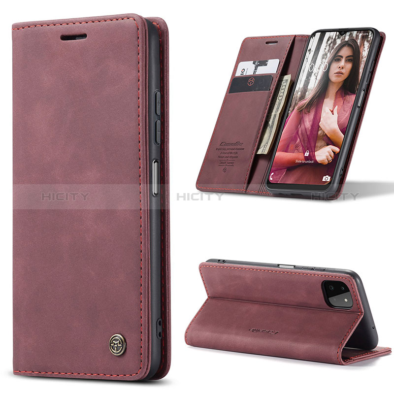 Leather Case Stands Flip Cover Holder C01S for Samsung Galaxy F42 5G