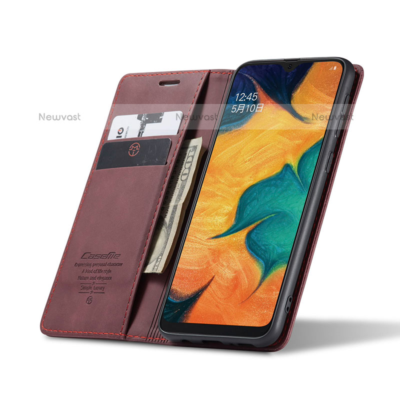 Leather Case Stands Flip Cover Holder C01S for Samsung Galaxy M30