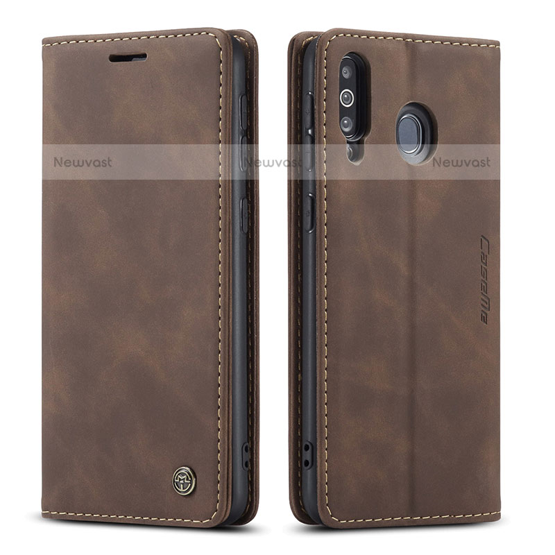 Leather Case Stands Flip Cover Holder C01S for Samsung Galaxy M30