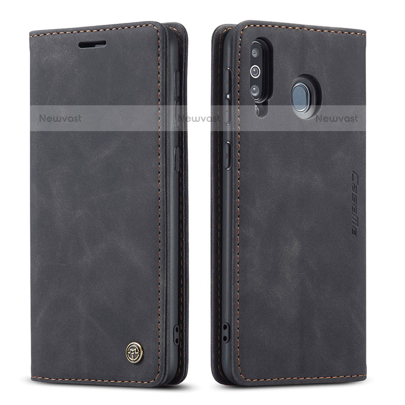 Leather Case Stands Flip Cover Holder C01S for Samsung Galaxy M30