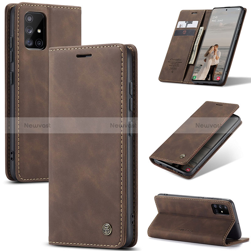 Leather Case Stands Flip Cover Holder C01S for Samsung Galaxy M40S