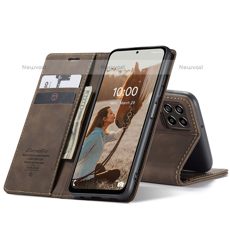 Leather Case Stands Flip Cover Holder C01S for Samsung Galaxy M53 5G