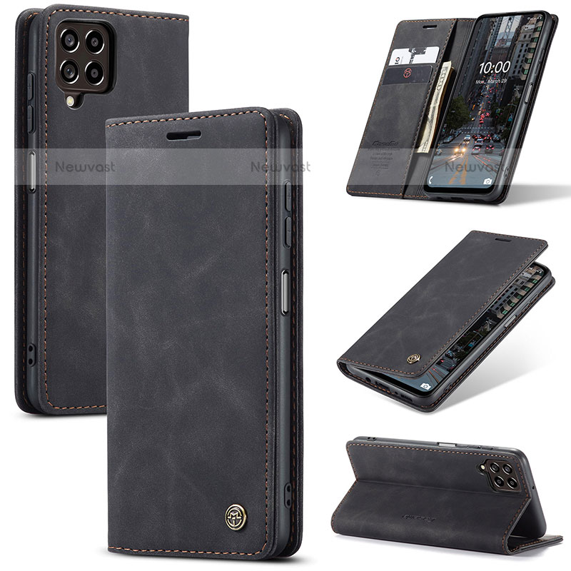 Leather Case Stands Flip Cover Holder C01S for Samsung Galaxy M53 5G