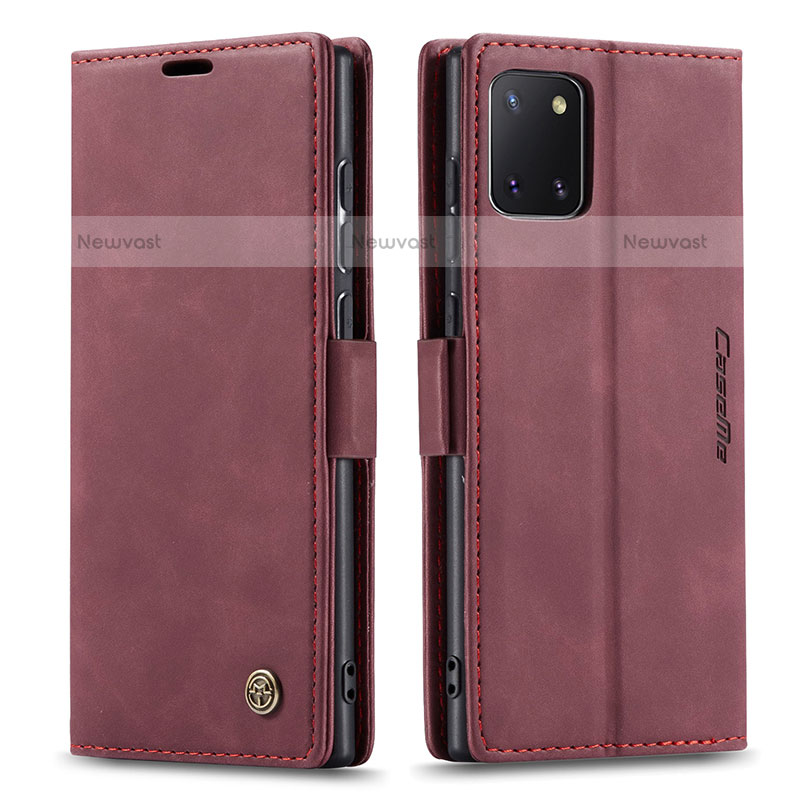 Leather Case Stands Flip Cover Holder C01S for Samsung Galaxy Note 10 Lite