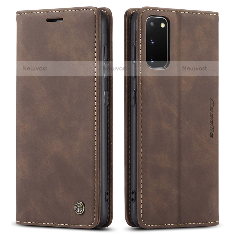 Leather Case Stands Flip Cover Holder C01S for Samsung Galaxy S20