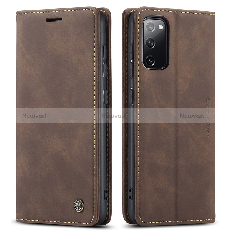 Leather Case Stands Flip Cover Holder C01S for Samsung Galaxy S20 FE 4G