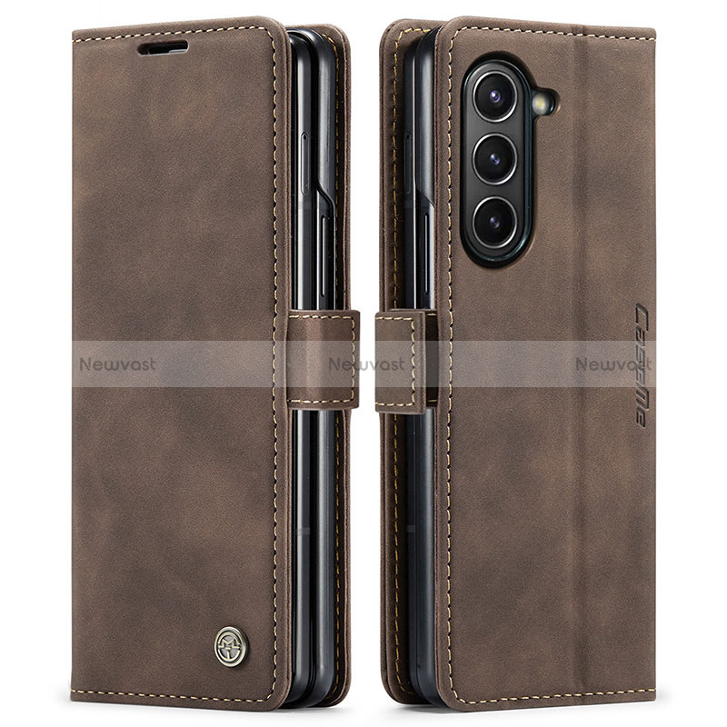 Leather Case Stands Flip Cover Holder C01S for Samsung Galaxy Z Fold5 5G