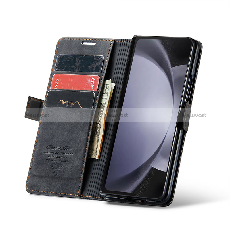 Leather Case Stands Flip Cover Holder C01S for Samsung Galaxy Z Fold5 5G