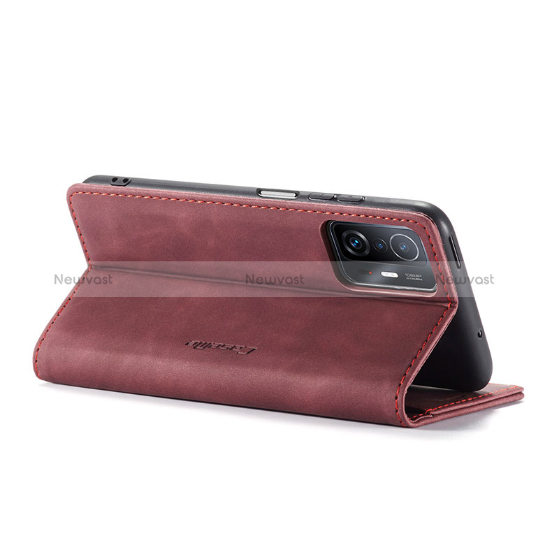 Leather Case Stands Flip Cover Holder C01S for Xiaomi Mi 11T Pro 5G