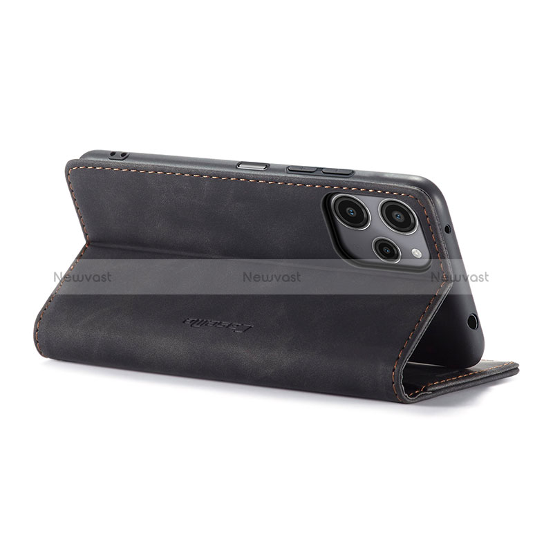 Leather Case Stands Flip Cover Holder C01S for Xiaomi Poco M6 Pro 5G