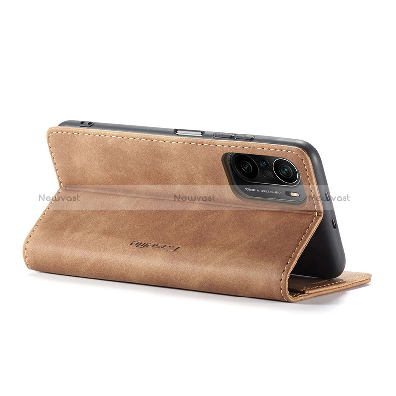 Leather Case Stands Flip Cover Holder C01S for Xiaomi Redmi K40 5G