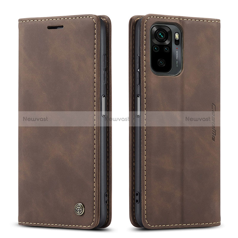 Leather Case Stands Flip Cover Holder C01S for Xiaomi Redmi Note 10 4G