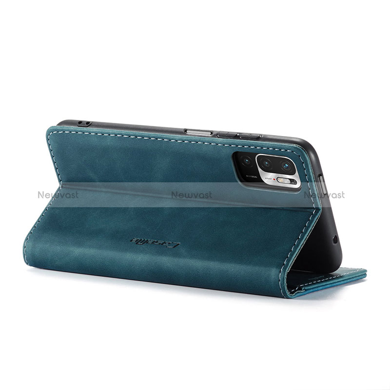 Leather Case Stands Flip Cover Holder C01S for Xiaomi Redmi Note 10 5G