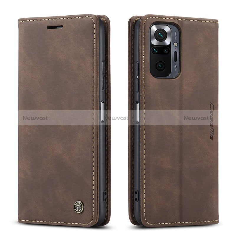 Leather Case Stands Flip Cover Holder C01S for Xiaomi Redmi Note 10 Pro 4G