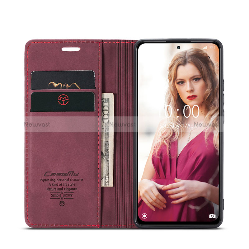 Leather Case Stands Flip Cover Holder C01S for Xiaomi Redmi Note 10 Pro 4G